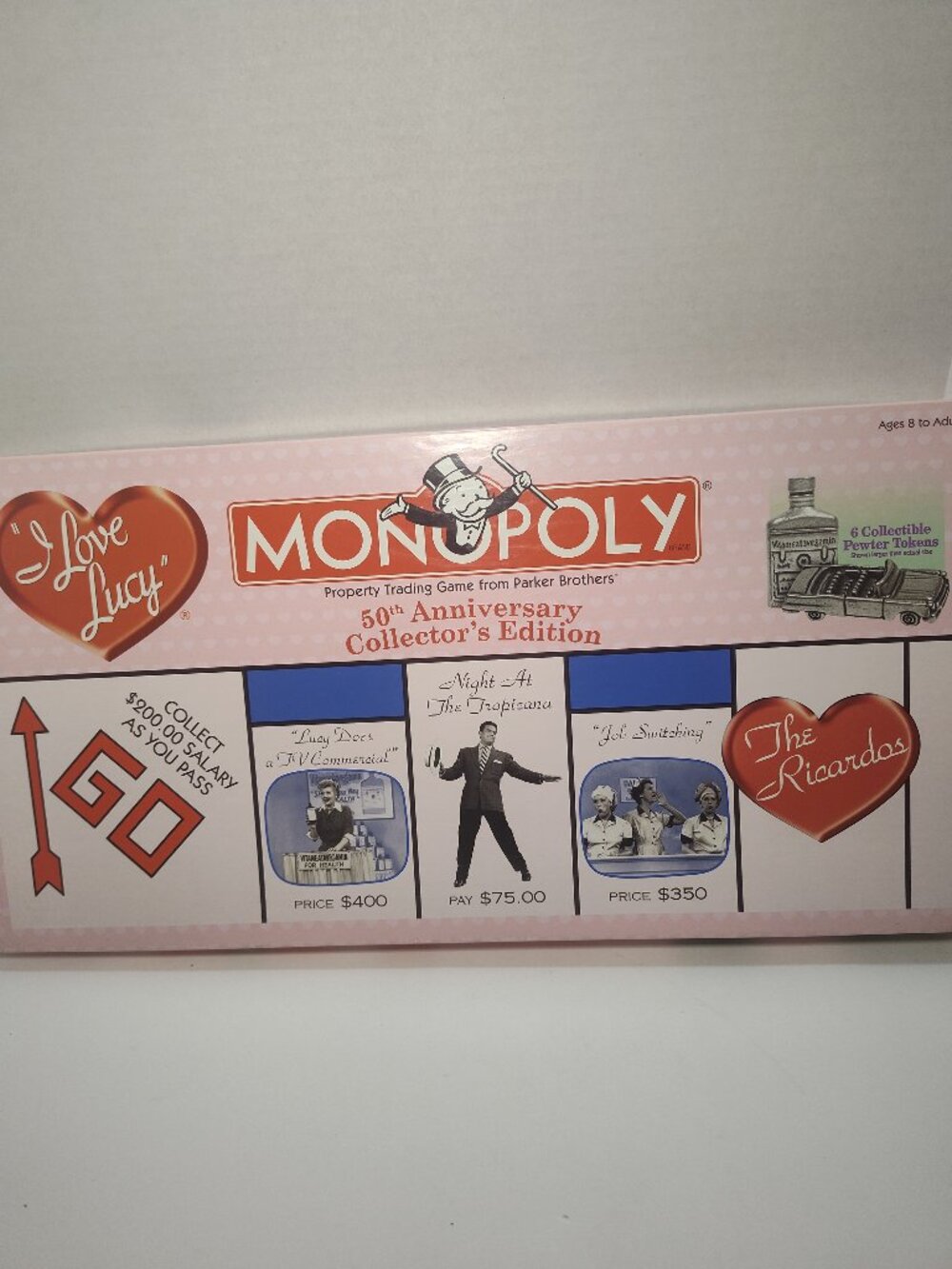 Monopoly I Love Lucy 50th Anniversary Edition Complete Board Game Clean